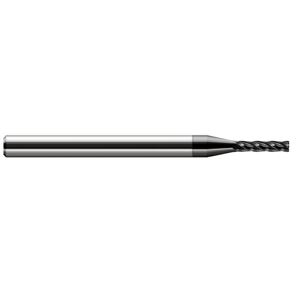 Miniature End Mill - Corner Radius - Long Flute